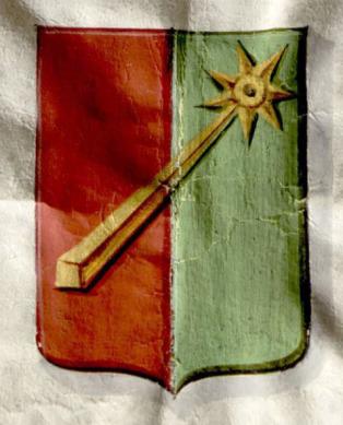 Armoiries rouge, vert et or de Colmar (1834)