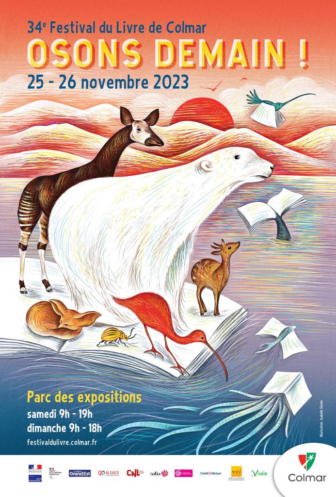 Affiche du festival du livre de Colmar 2023