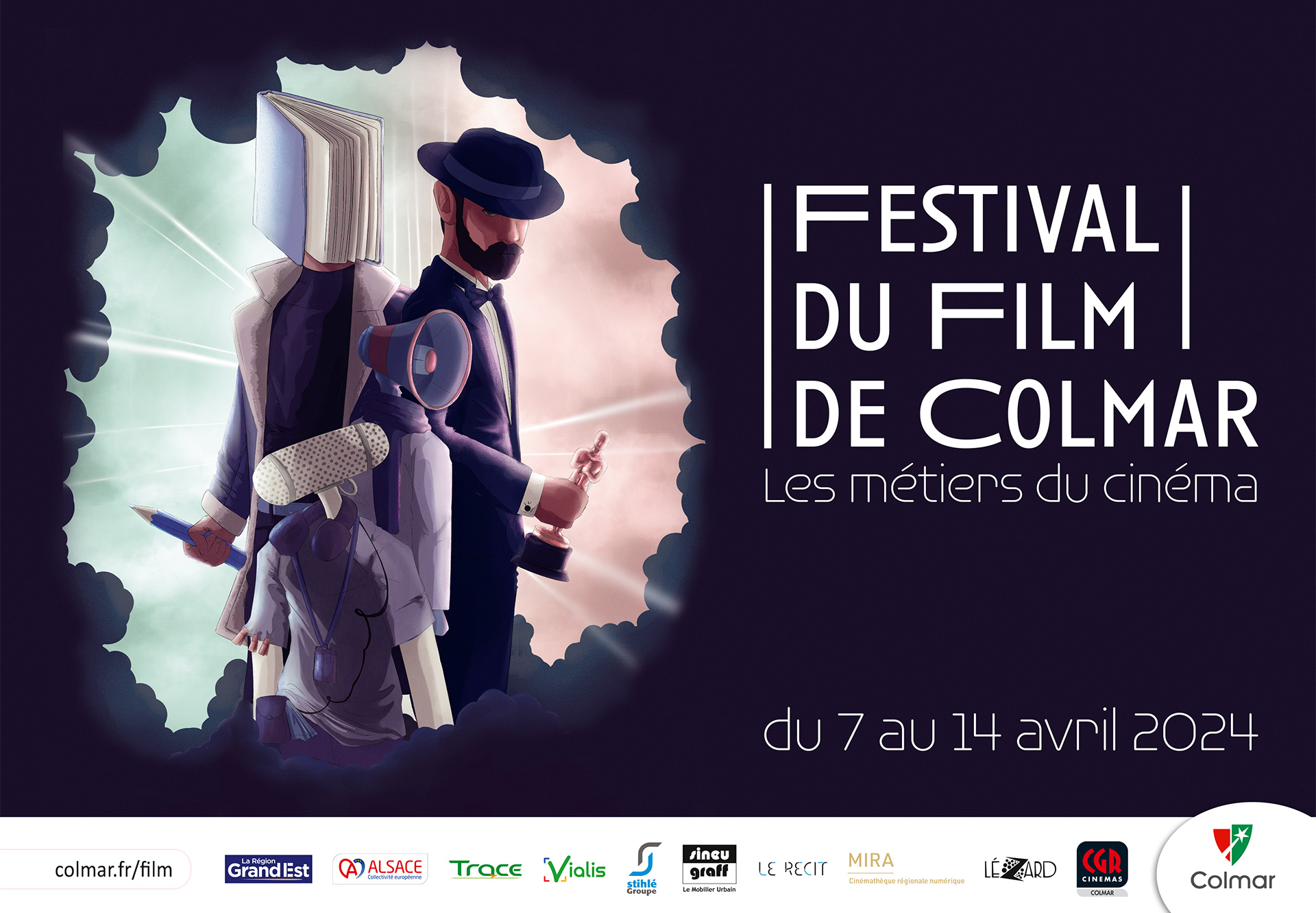 Visuel 2024 du festival du film de Colmar