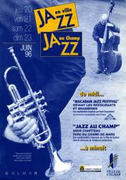 Couverture du programme de jazz de Colmar en 1996