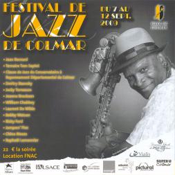Couverture du programme de jazz de Colmar en 2009