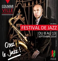 Couverture du programme de jazz de Colmar en 2014