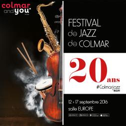 Couverture du programme de jazz de Colmar en 2016