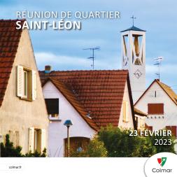 Plaquette 2023 de la réunion du quartier Saint-Léon