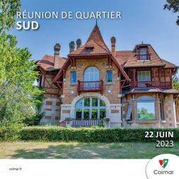 Couverture de la plaquette de la réunion 2023 du quartier Sud