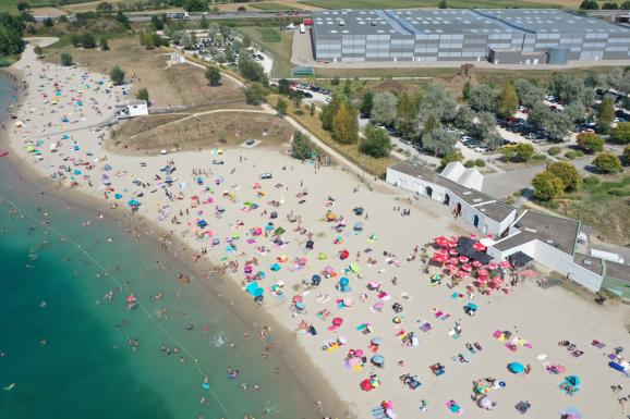 La base nautique vue du ciel