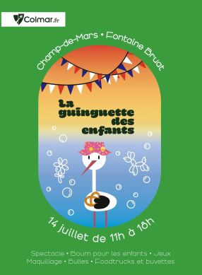 Affiche 2026 de la guinguette des enfants à Colmar