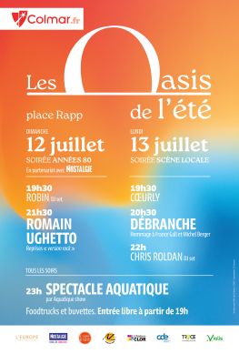 Affiche 2026 des Oasis de l'été à Colmar