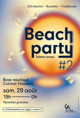 Affiche de la Beach Party 2026