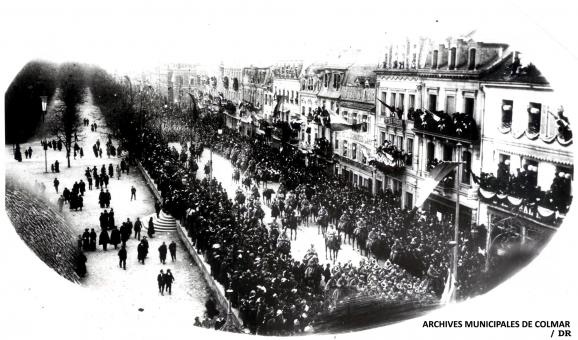 Le 18 novembre 1918 - L’entrée des troupes du général Messimy