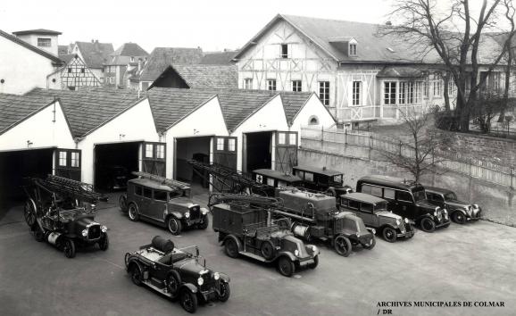 Caserne des pompiers en 1929