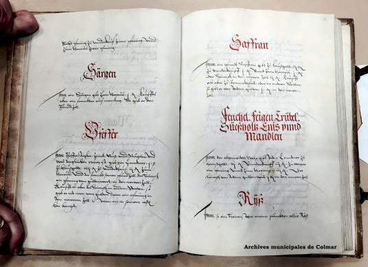 Le Zollbuch - Livre de la douane de 1533 - pages intérieures