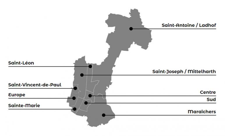 Les quartiers de Colmar