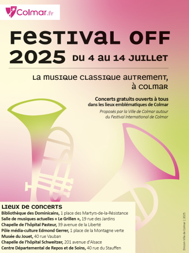 Affiche 2025 du festival Off de Colmar