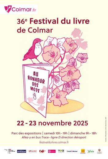 Affiche 2025 du festival du livre de Colmar