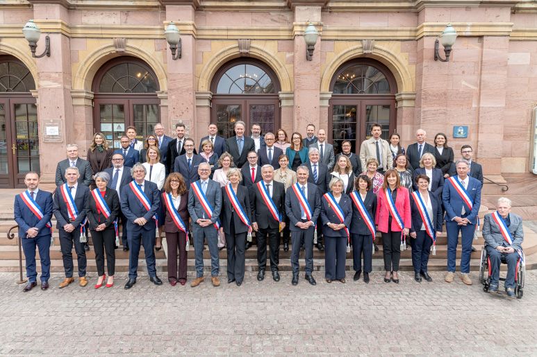 Les élus du conseil municipal de Colmar - le 28 mars 2026
