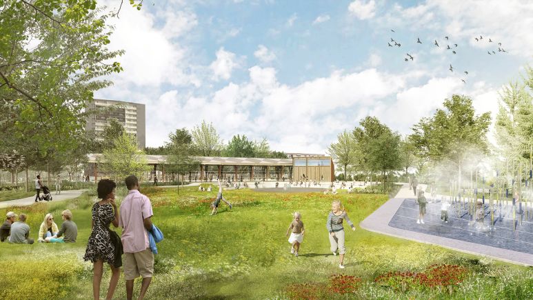 Visuel du projet pour la plaine Pasteur à Colmar